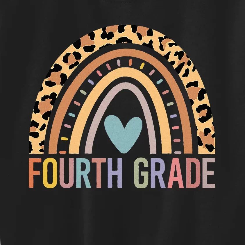 Fourth Grade Rainbow Teacher Team 4th Grade Squad Kids Sweatshirt