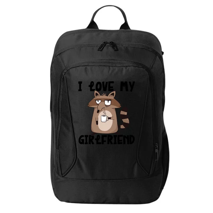 Funny Grumpy Raccoon Friend I Love My Friend Great Gift City Backpack