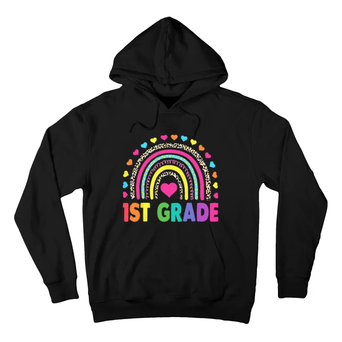 First Grade Rainbow Teacher Team 1st Grade Squad Hoodie