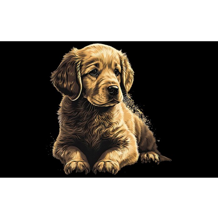 Funny Golden Retriever Puppy Puppies Bumper Sticker