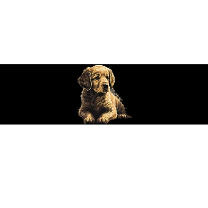 Funny Golden Retriever Puppy Puppies Bumper Sticker