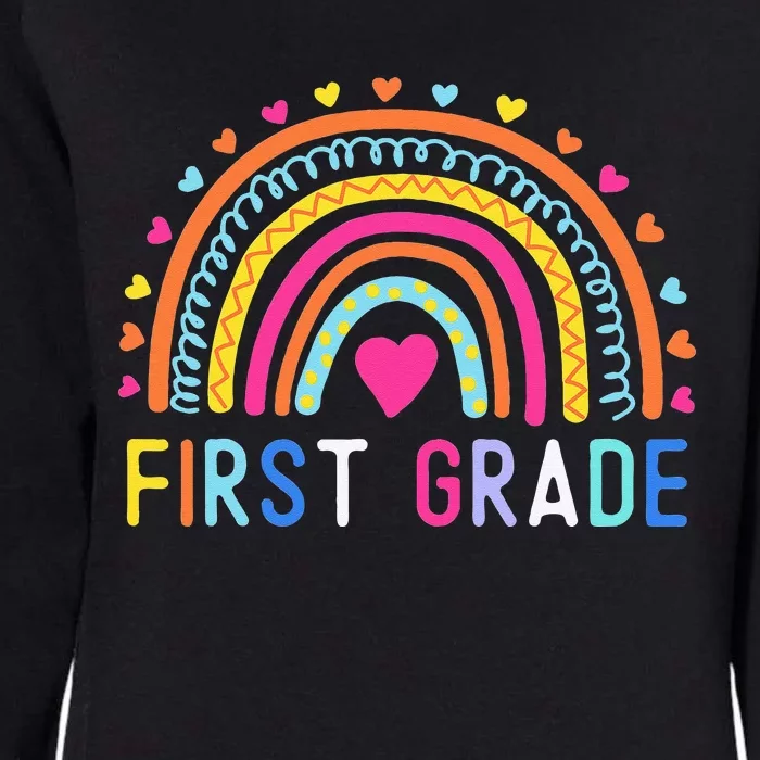 First Grade Rainbow Teacher Team 1st Grade Squad Womens California Wash Sweatshirt