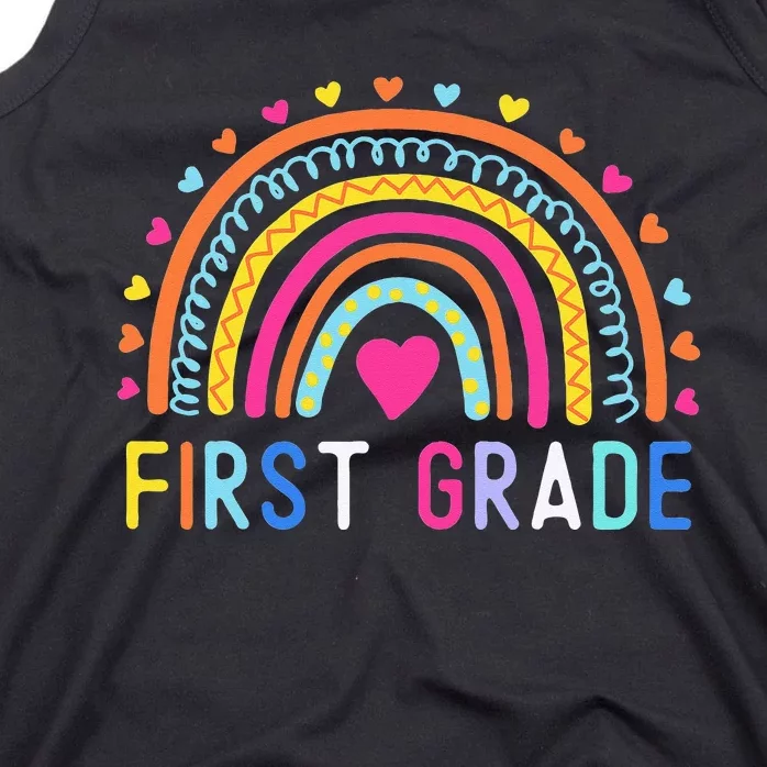 First Grade Rainbow Teacher Team 1st Grade Squad Tank Top