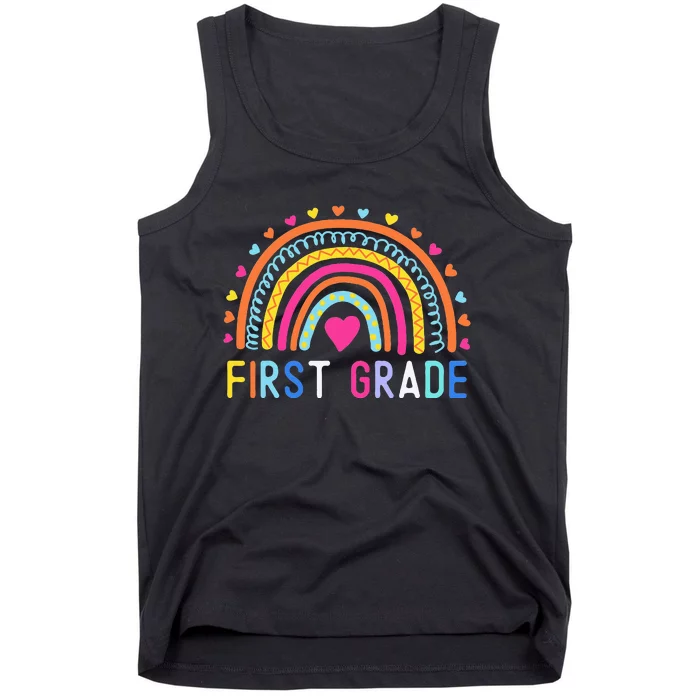 First Grade Rainbow Teacher Team 1st Grade Squad Tank Top