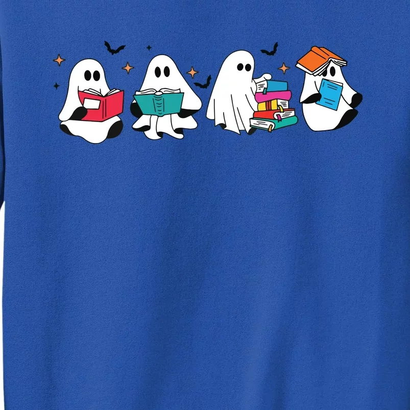 Funny Ghost Reading Books Teacher Halloween Spooky Season Sweatshirt