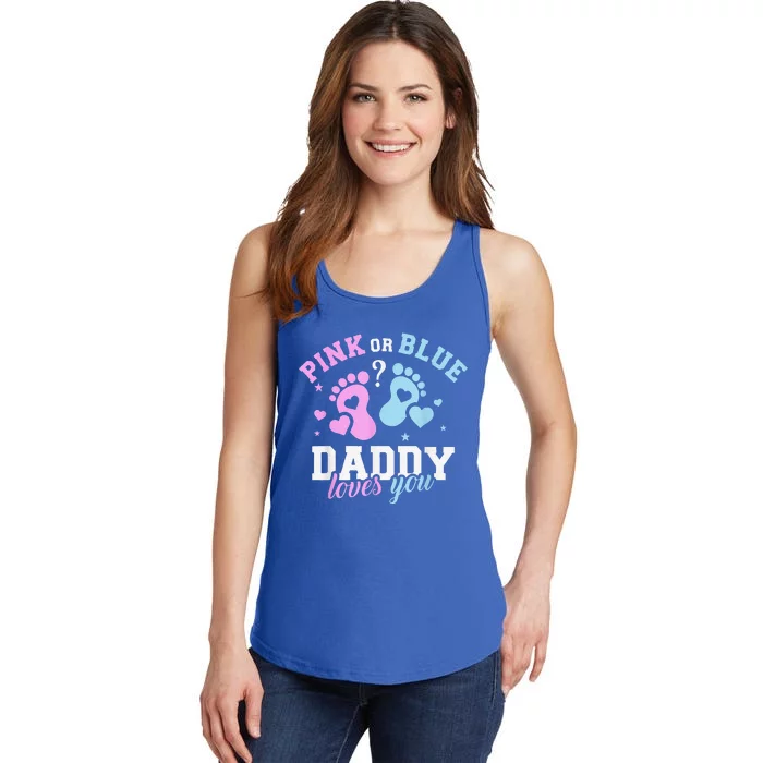 Funny Gender Reveal Daddy Dad Ladies Essential Tank