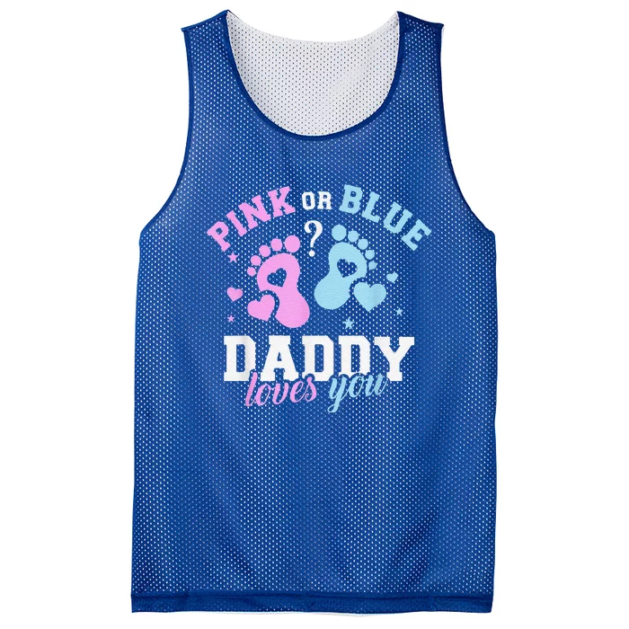 Funny Gender Reveal Daddy Dad Mesh Reversible Basketball Jersey Tank