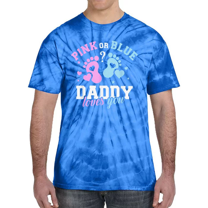 Funny Gender Reveal Daddy Dad Tie-Dye T-Shirt