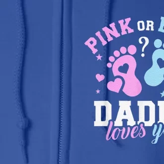 Funny Gender Reveal Daddy Dad Full Zip Hoodie