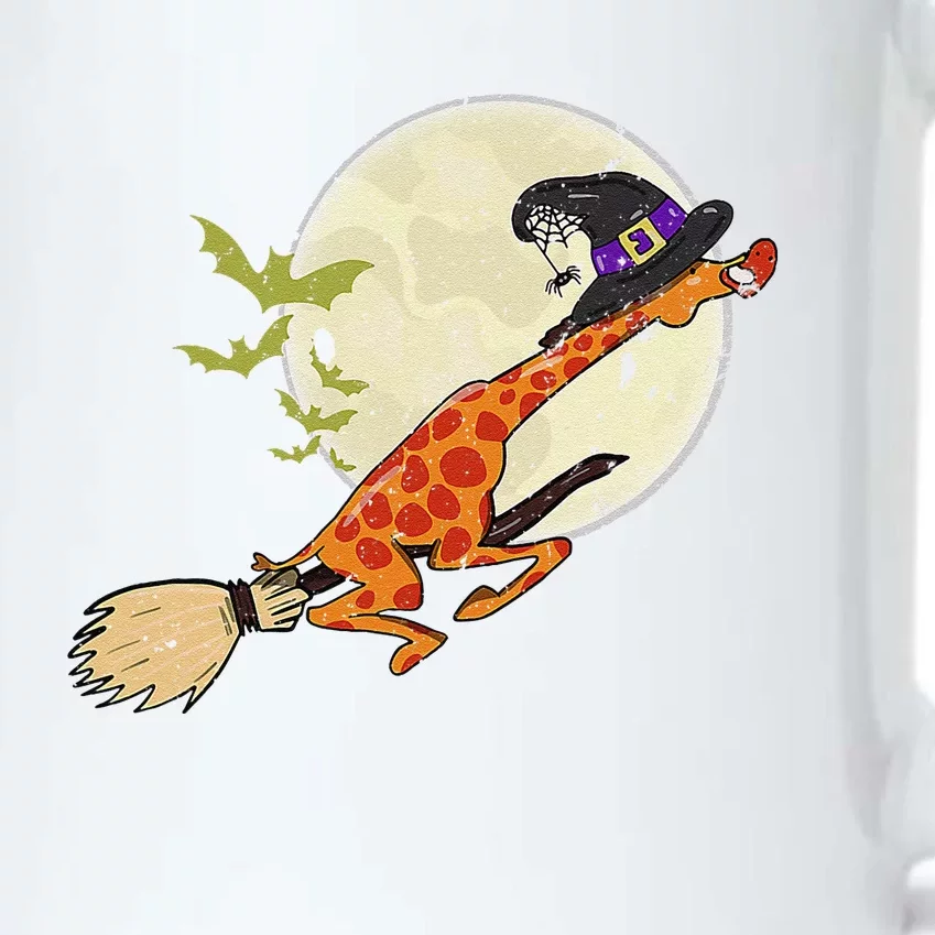 Funny Giraffe Ride Witch Shotgun Giraffe Halloween Black Color Changing Mug