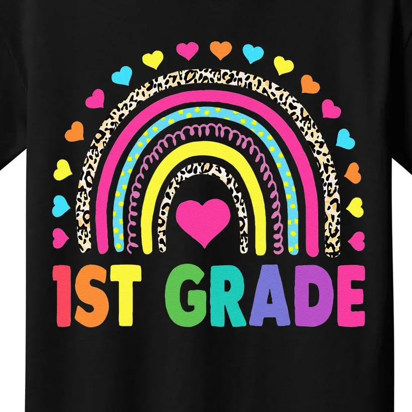 First Grade Rainbow Teacher Team 1st Grade Squad Kids T-Shirt