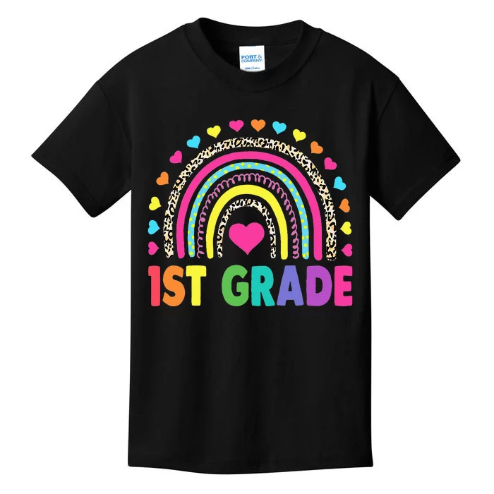 First Grade Rainbow Teacher Team 1st Grade Squad Kids T-Shirt