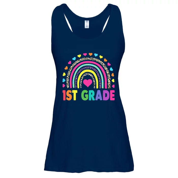 First Grade RainbowTeacher Team 1st Grade Squad Ladies Essential Flowy Tank