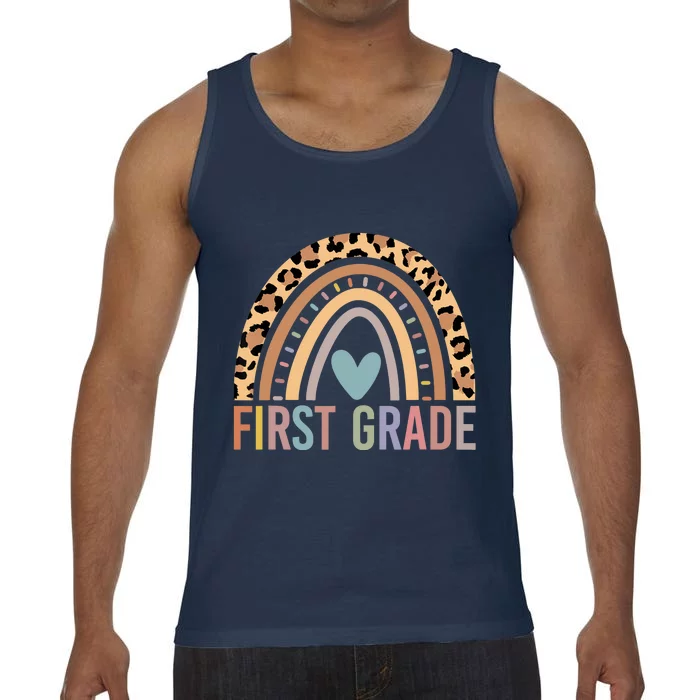 First Grade Rainbow Girl Boy Teacher Team 1st Grade Squad Comfort Colors® Tank Top