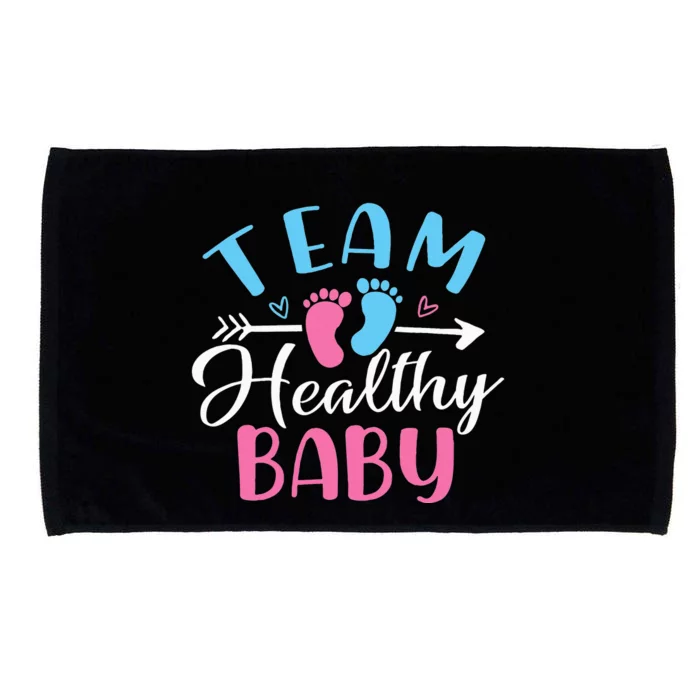 Funny Gender Reveal Team Healthy baby Shower Party Microfiber Hand Towel