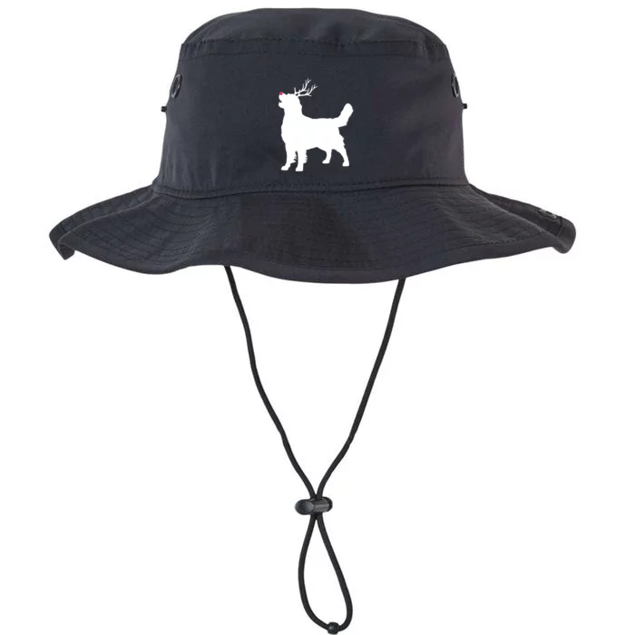 Funny Golden Retriever Dog Christmas Reindeer Antlers Xmas Gift Legacy Cool Fit Booney Bucket Hat