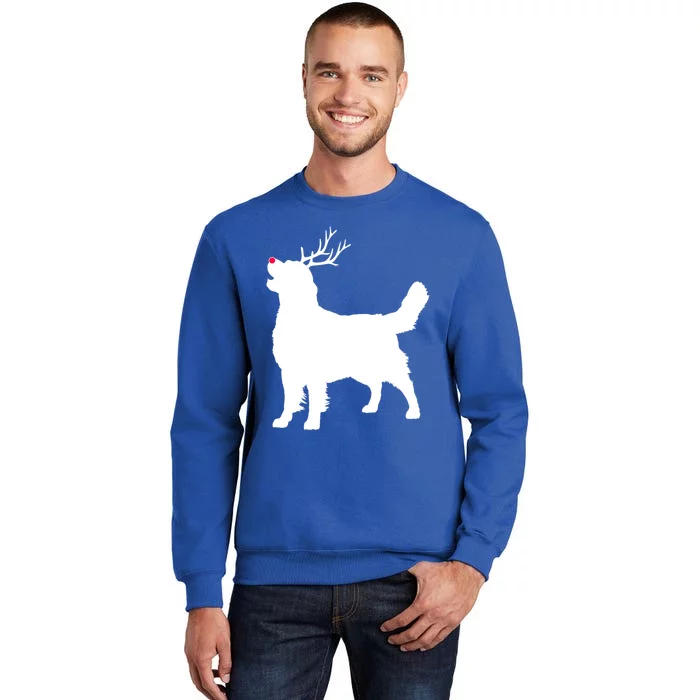 Funny Golden Retriever Dog Christmas Reindeer Antlers Xmas Gift Sweatshirt