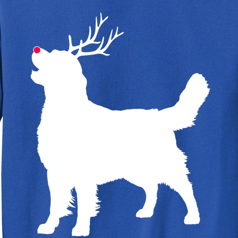 Funny Golden Retriever Dog Christmas Reindeer Antlers Xmas Gift Sweatshirt