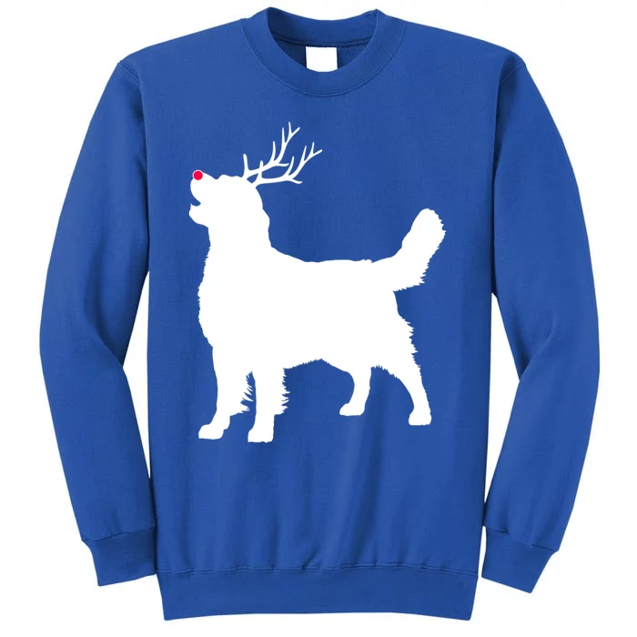 Funny Golden Retriever Dog Christmas Reindeer Antlers Xmas Gift Sweatshirt