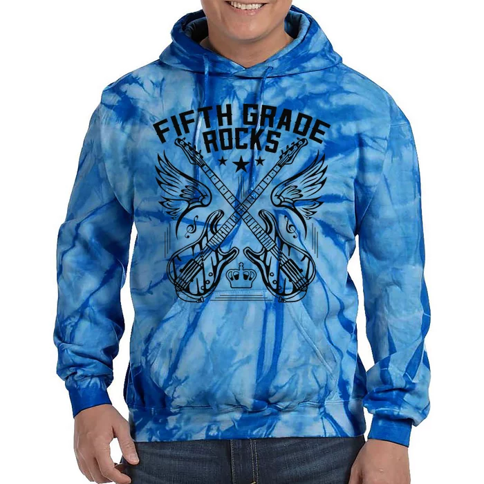 Fifth Grade Rocks Tie Dye Hoodie