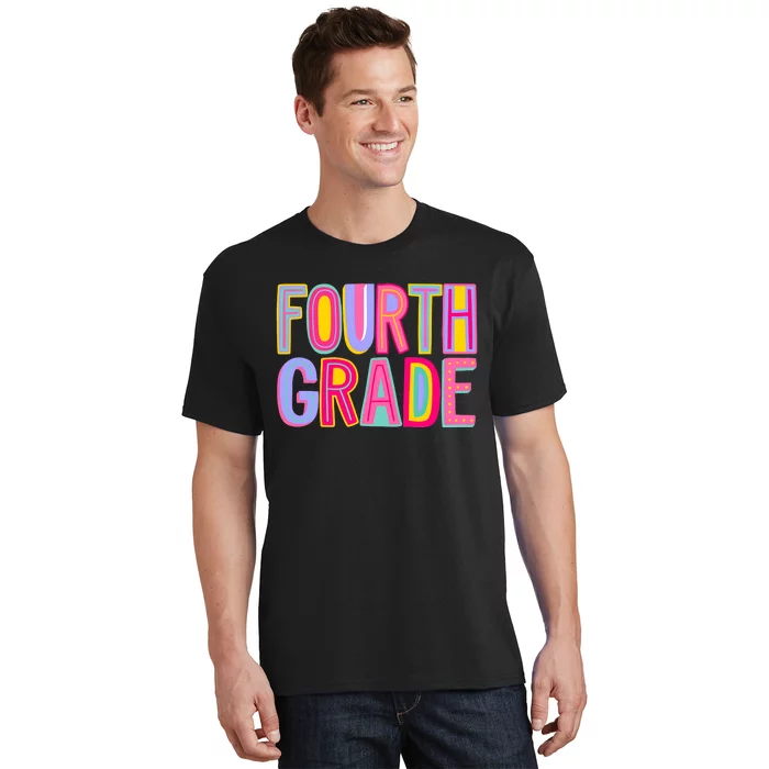 Fourth Grade Rainbow 4th Grade Squad Back To School T-Shirt