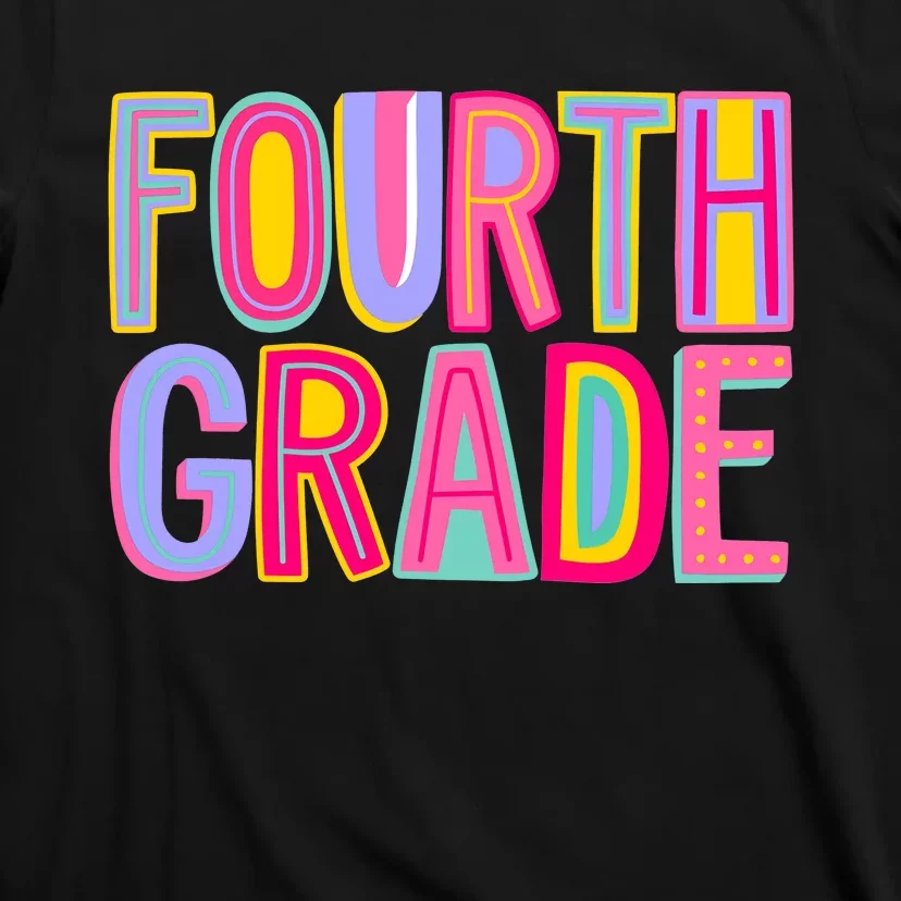 Fourth Grade Rainbow 4th Grade Squad Back To School T-Shirt