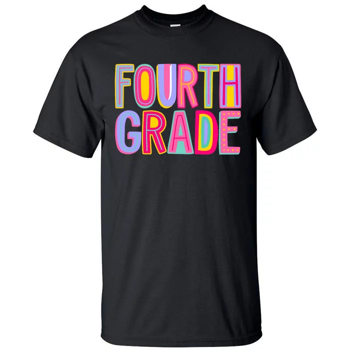 Fourth Grade Rainbow 4th Grade Squad Back To School Tall T-Shirt