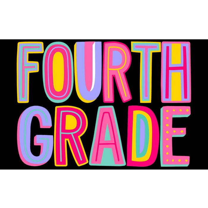 Fourth Grade Rainbow 4th Grade Squad Back To School Bumper Sticker