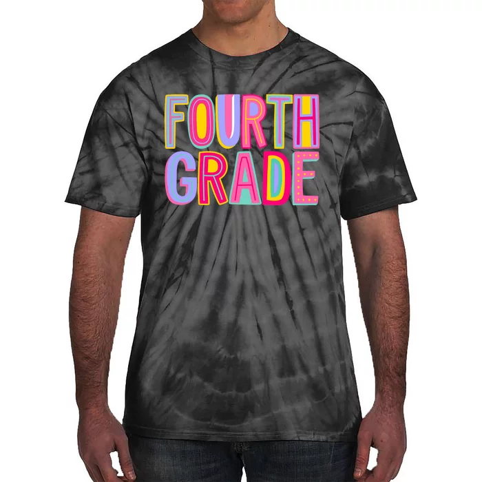 Fourth Grade Rainbow 4th Grade Squad Back To School Tie-Dye T-Shirt