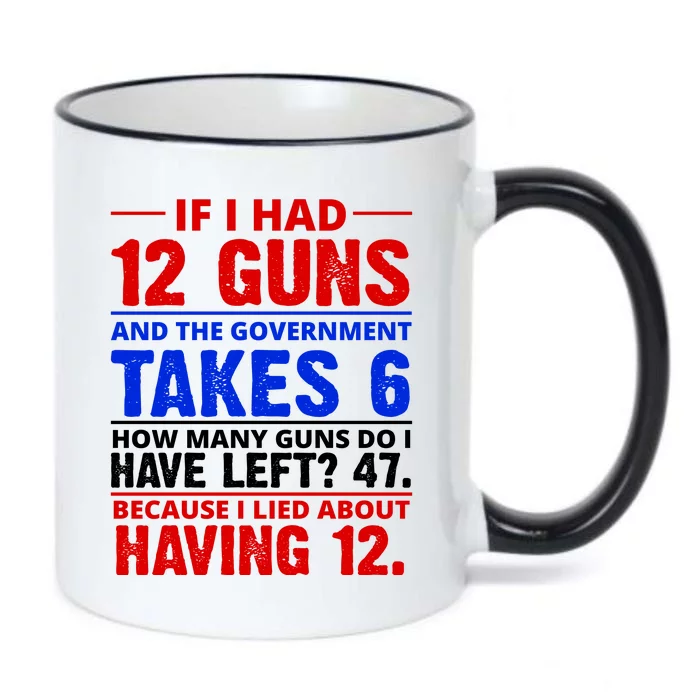 Funny Gun Rights Joke Black Color Changing Mug