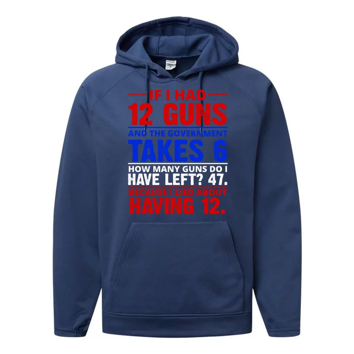 Funny Gun Rights Joke Performance Fleece Hoodie