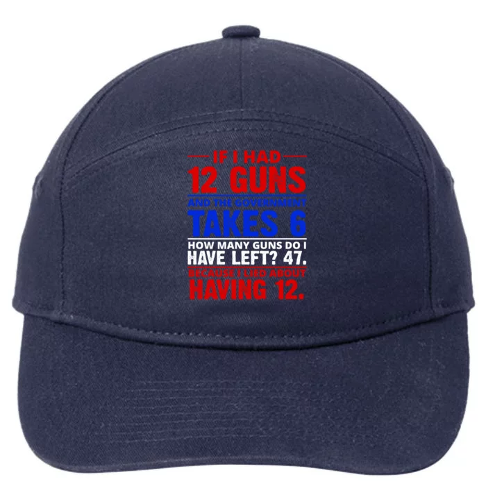 Funny Gun Rights Joke 7-Panel Snapback Hat