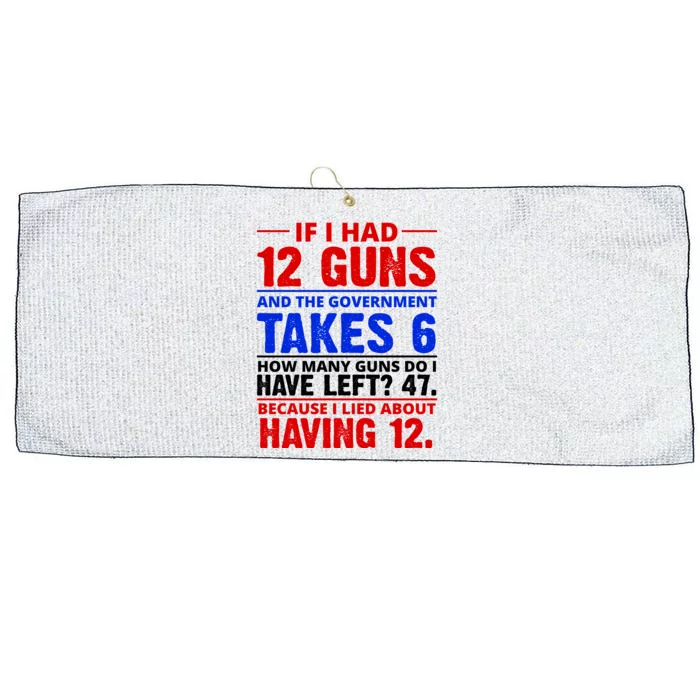 Funny Gun Rights Joke Large Microfiber Waffle Golf Towel