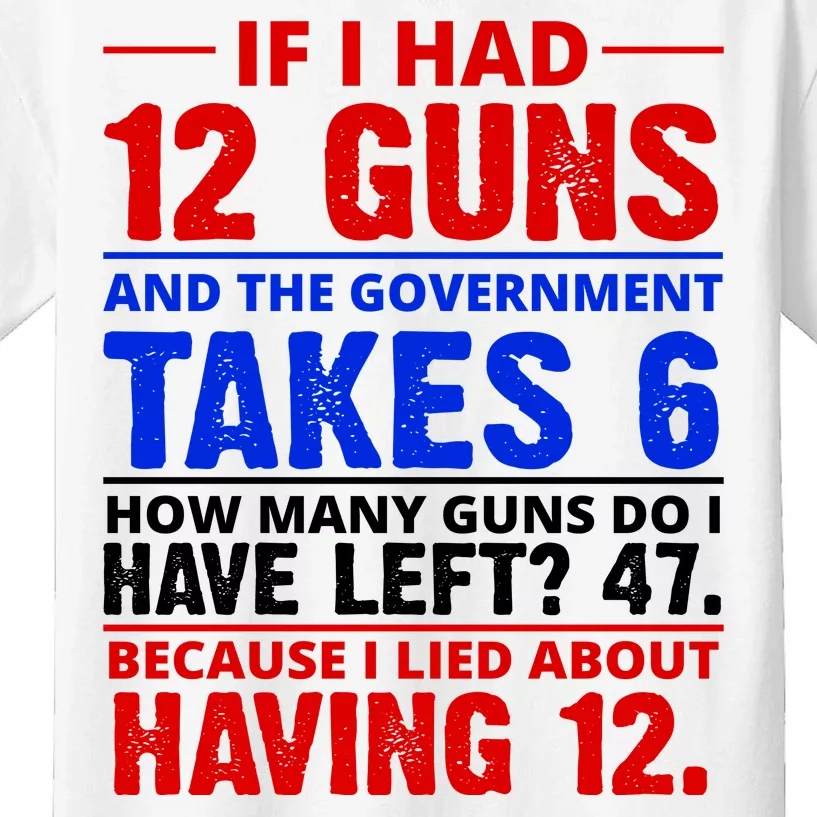 Funny Gun Rights Joke Kids T-Shirt