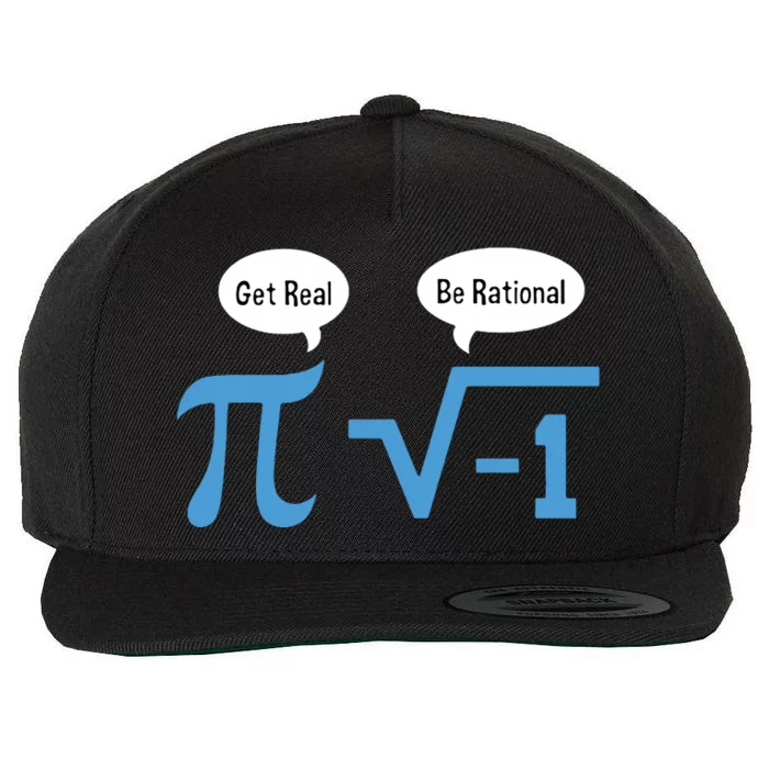 Funny Get Real Be Rational Shirt Pi Math Teacher Geek Wool Snapback Cap