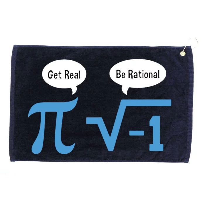 Funny Get Real Be Rational Shirt Pi Math Teacher Geek Grommeted Golf Towel