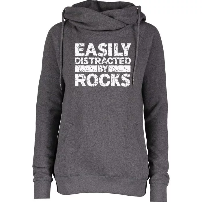 Funny Geologist Rock Collector Paleontology Science Geology Womens Funnel Neck Pullover Hood