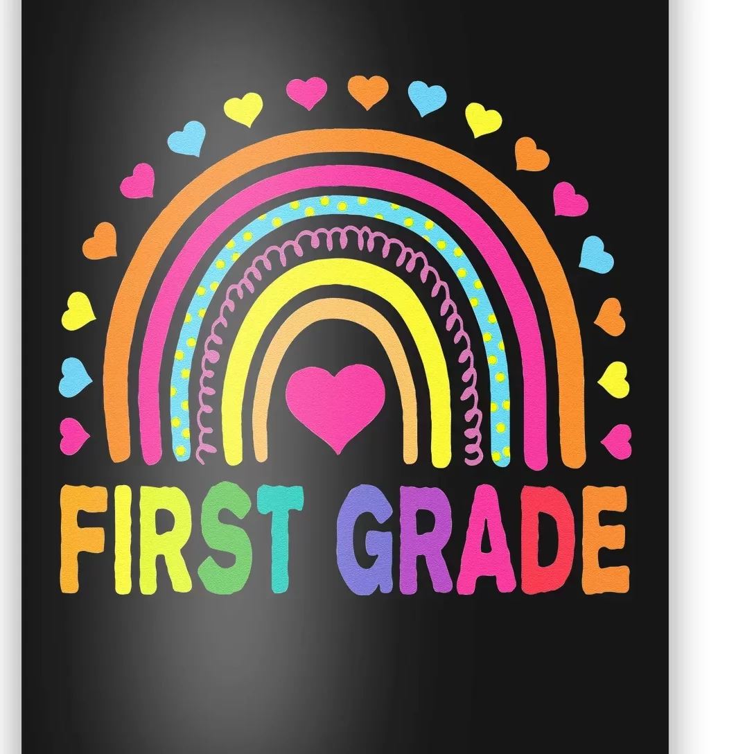 First Grade Rainbow Teacher Team 1st Grade Squad Poster