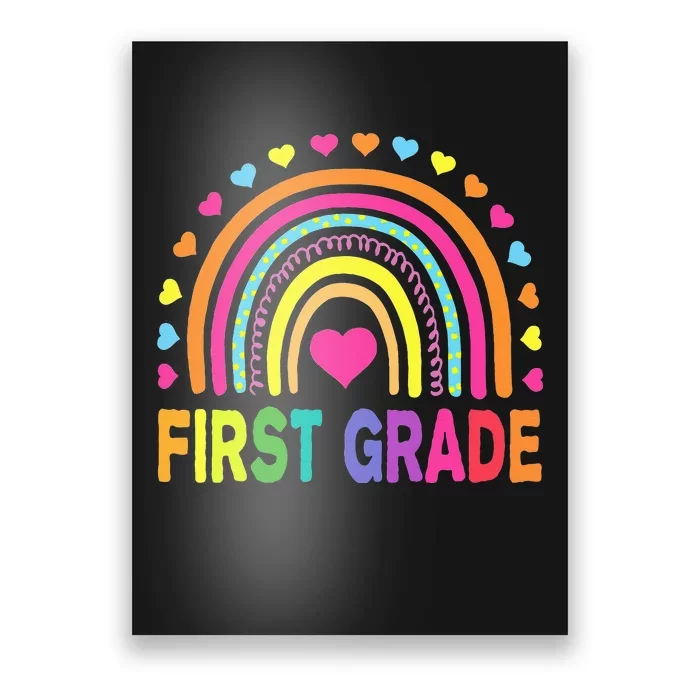 First Grade Rainbow Teacher Team 1st Grade Squad Poster