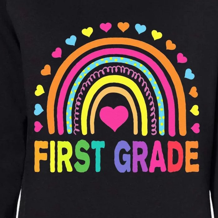 First Grade Rainbow Teacher Team 1st Grade Squad Womens California Wash Sweatshirt