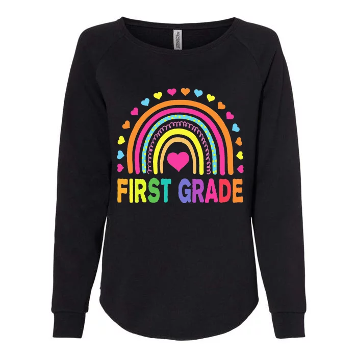 First Grade Rainbow Teacher Team 1st Grade Squad Womens California Wash Sweatshirt