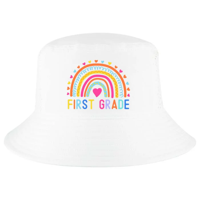 First Grade Rainbow Girl Boy Teacher Team 1st Grade Squad Cool Comfort Performance Bucket Hat