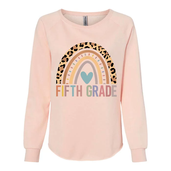 Fifth Grade Rainbow Girl Boy Teacher Team 5th Grade Squad Womens California Wash Sweatshirt