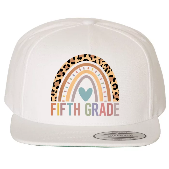 Fifth Grade Rainbow Girl Boy Teacher Team 5th Grade Squad Wool Snapback Cap