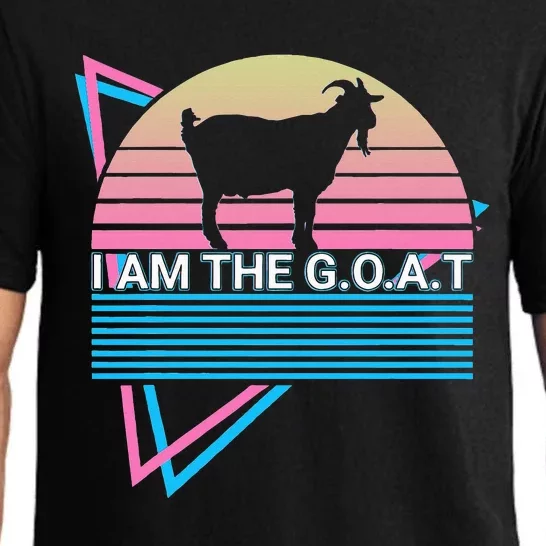 Funny Goat Retro Greatest Of All Time I Am The G.O.A.T Pajama Set