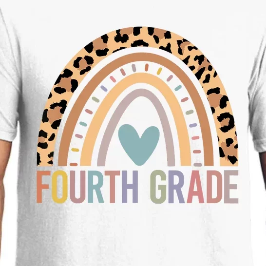 Fourth Grade Rainbow Girl Boy Teacher Team 4th Grade Squad Pajama Set