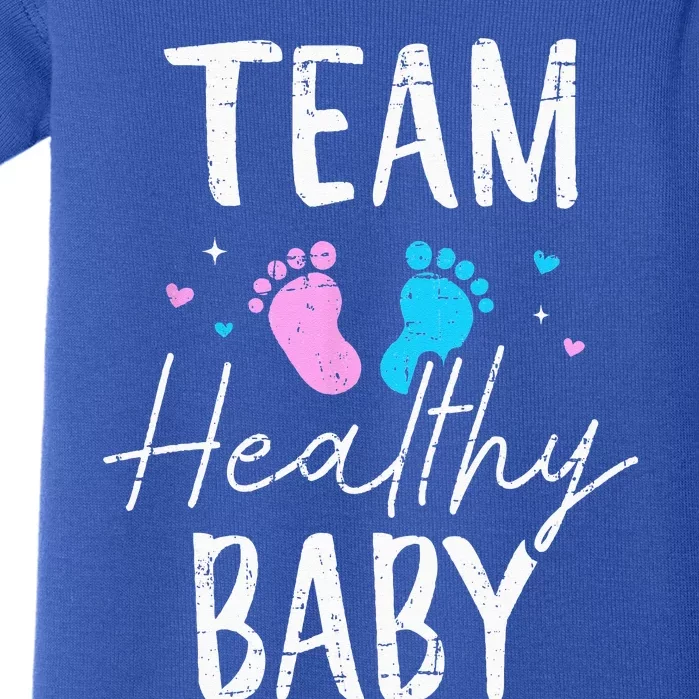 Funny Gender Reveal Team Healthy Baby Party Supplies Baby Bodysuit