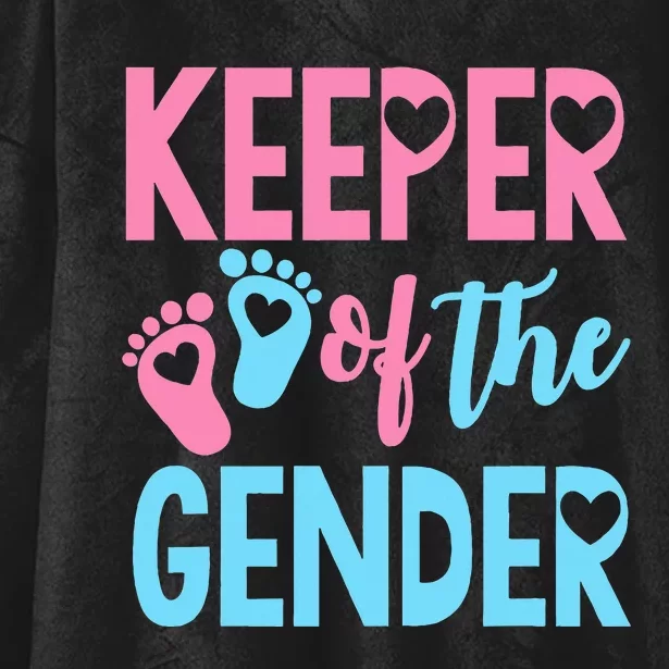 funny Gender Reveal Keeper of the Gender Reveal Hooded Wearable Blanket