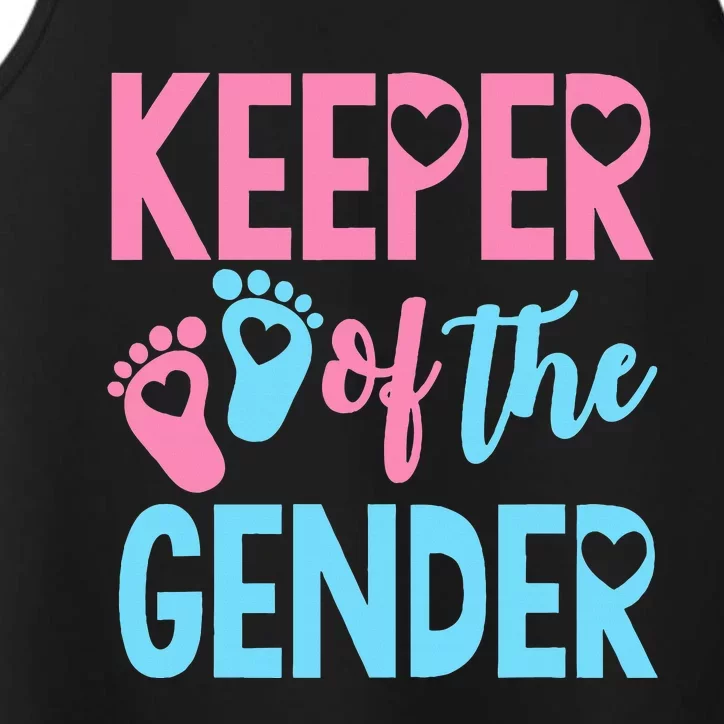 funny Gender Reveal Keeper of the Gender Reveal Performance Tank