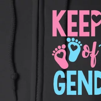 funny Gender Reveal Keeper of the Gender Reveal Full Zip Hoodie